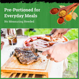 Dimply's Seasoning Variety Pack, Jamaican Jerk, Steak, and Cajun Blends, Dry Rub and Marinade for Chicken, Meat, Seafood, Vegetables, and Tofu