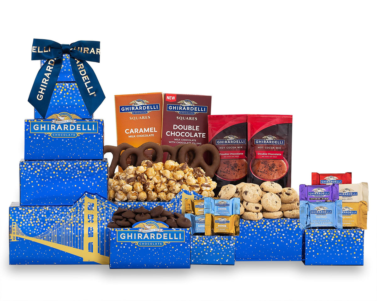 Chocolate Gifts- Deluxe Chocolate Gift Tower Shipped With Ice To Keep Cool by Wine Country Gift Baskets