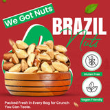 We Got Nuts Brazil Nuts - 3 Pounds,Whole, Shelled, Raw, Natural, No Preservatives Added, Non-GMO, NO PPO, 100% Natural