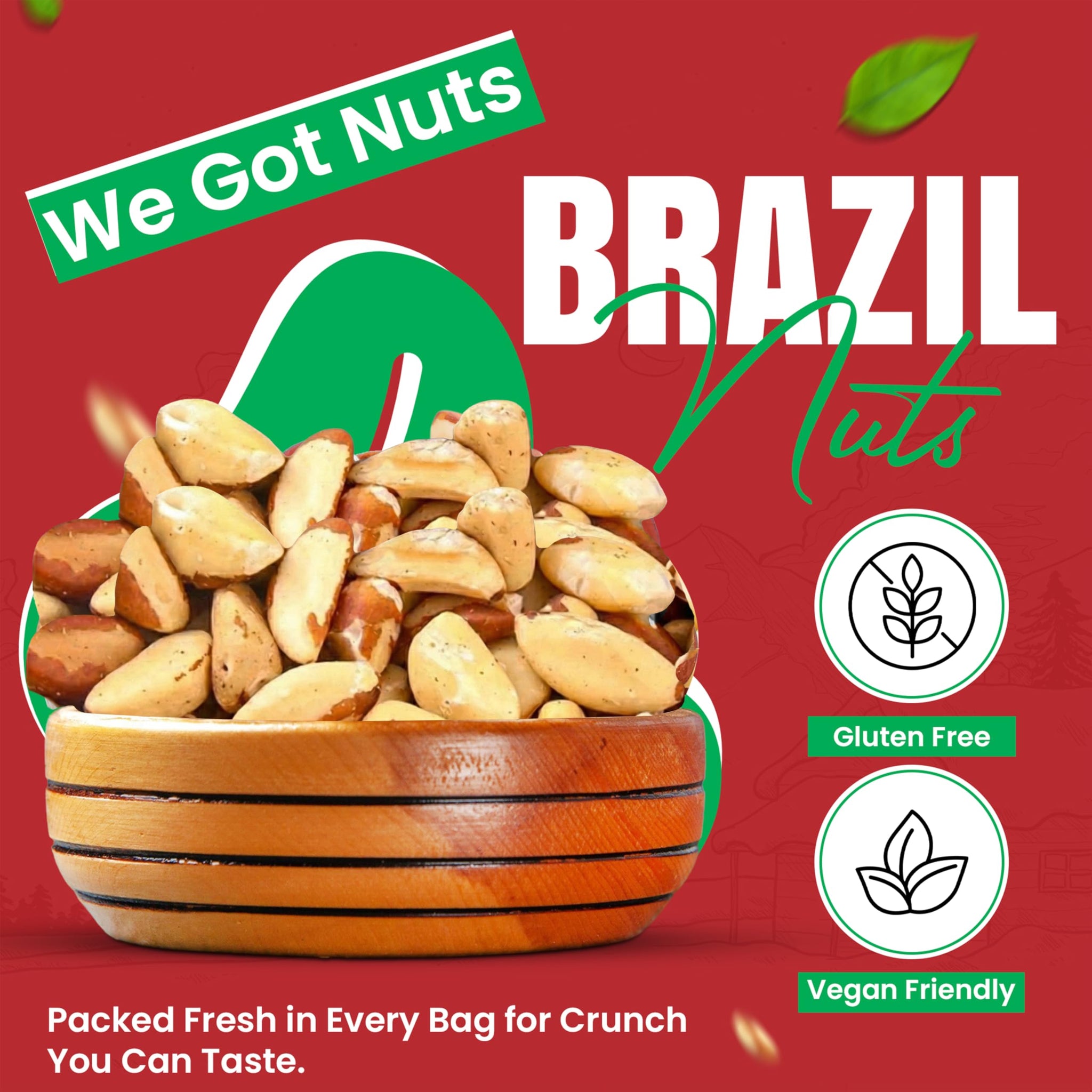 We Got Nuts Brazil Nuts - 3 Pounds,Whole, Shelled, Raw, Natural, No Preservatives Added, Non-GMO, NO PPO, 100% Natural
