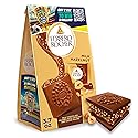 Ferrero Rocher Premium Milk Hazelnut chocolate squares, Individually Wrapped Chocolates, Great for Sharing or Gifting, 3.7 oz