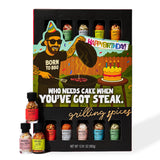 Smokehouse by Thoughtfully, Gourmet Ultimate Grilling Spice Set with Birthday Wrap, Includes 20 BBQ Seasonings & Rubs Like Chili Garlic, Italian,