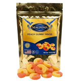 Peach Gummy Rings ? Gluten-Free, Fat-Free, Soft & Chewy Texture ? Fun Gourmet Snack ? 12oz Resealable Pouch