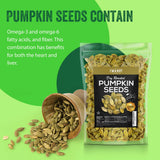 Oven Toasted Pumpkin Seeds with Sea Salt (Papitas) 32 oz (2 lb) Batch Tested Gluten & Peanut Free | No Oils | No PPO | Non GMO | Vegan and Keto