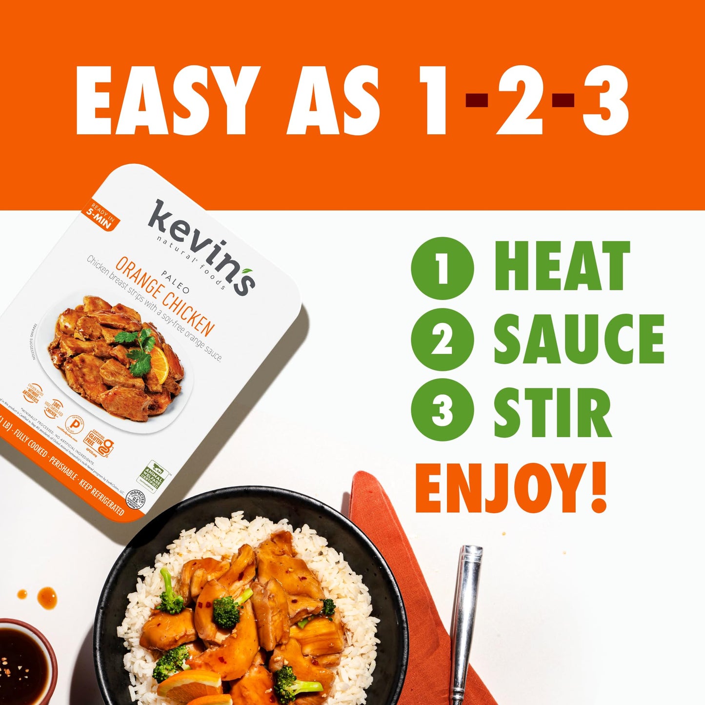 Kevin's Natural Foods, Chicken Orange Sous Vide, 16 Ounce