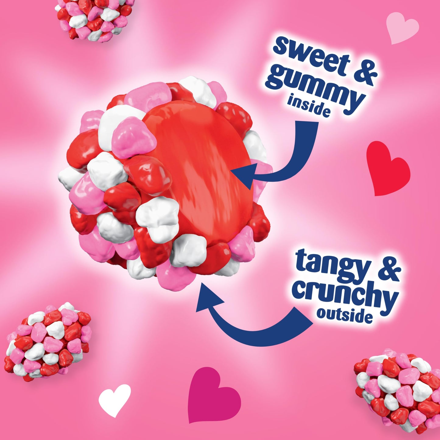 Nerds Valentine's Gummy Clusters Candy, 8 oz Stand Up Bag