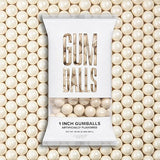 Candy Envy - Shimmer White Gumballs - 1 Inch - Approximately 113 Gumballs Per 2lb Bag - Bulk White Candy - North American Made & Kosher Certified
