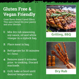 Dimply's Jamaican Jerk Seasoning Mix - Dry Rub and Marinade for Chicken, Meat, Vegetables, Tofu - Bold Caribbean Spice Blend - Vegan, Gluten Free, No
