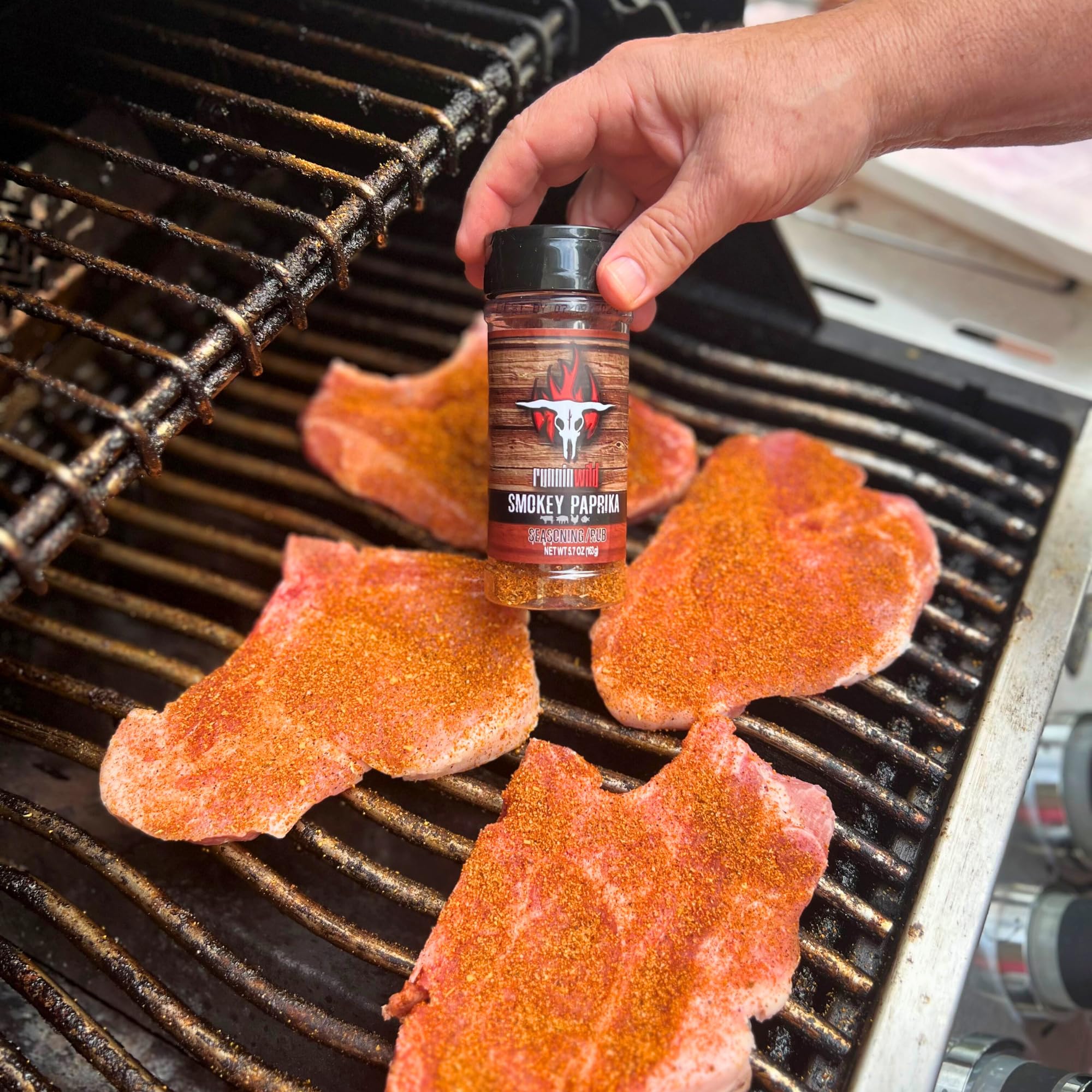 Smokey Paprika Seasoning | Smoked Paprika balanced out with brown sugar, spices, and a hint of natural smoke flavor | Runnin’ Wild Foods, 5.7 ounces