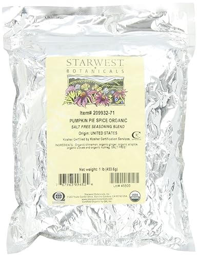 Starwest Botanicals Pumpkin Pie Spice, 1-Pound