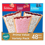 Pops-Tarts Frosted Toaster Pastries Variety Pack, Strawberry, Cherry, Blueberry Flavors, 48 Count, 5.1 lb
