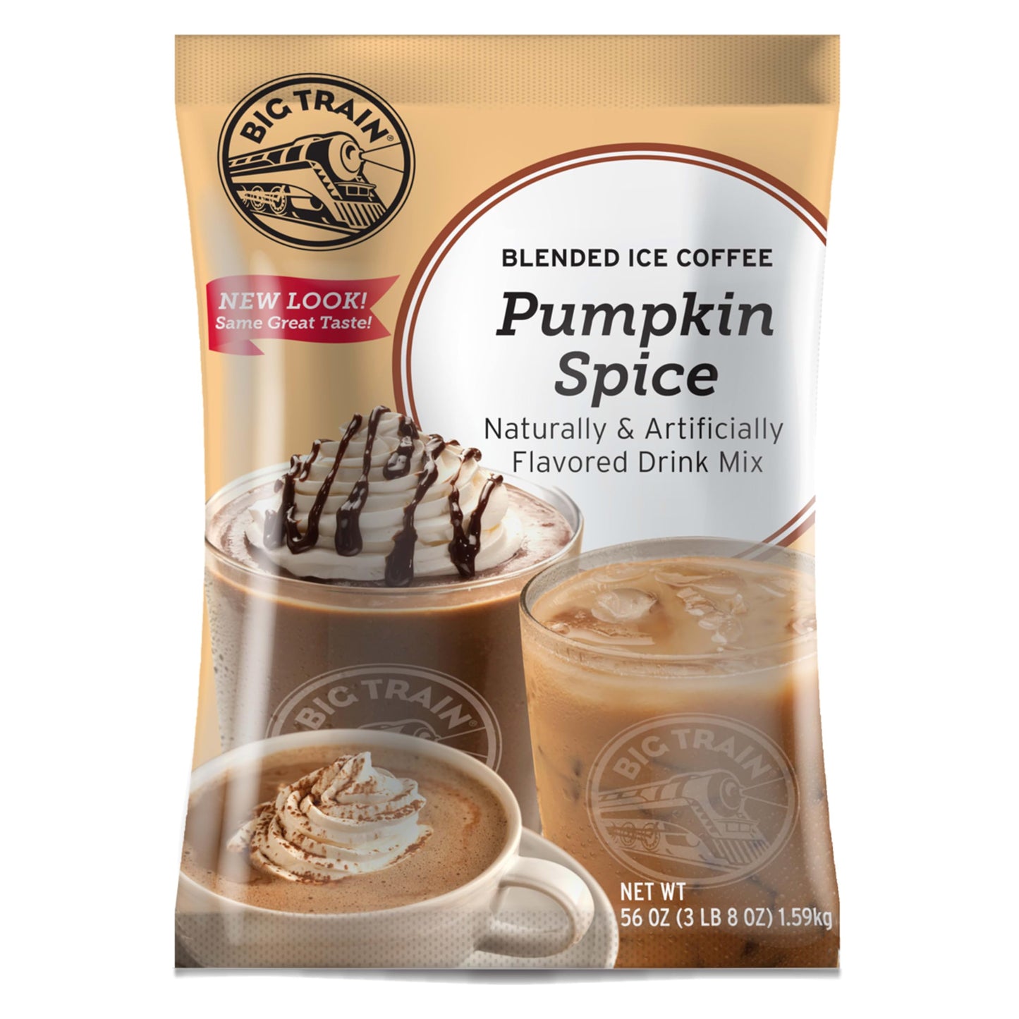 Big Train Pumpkin Spice Blended Ice Coffee Beverage Mix, 3.5 Pound (Pack of 1)