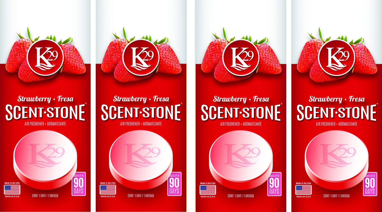 Sterling Teal (K16012-4) K29 'Strawberry' Stone Air Freshener, (Pack of 4)
