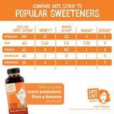 Date Lady Organic Date Syrup 18 oz Squeeze Bottle | Vegan, Paleo, Gluten-free & Kosher | Sugar Substitute | More Nutrition Than Maple Syrup or Honey