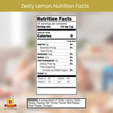 Bensons Zesty Lemon No Salt Seasoning - Sugar-Free, Gluten-Free, No MSG, No Preservatives, No Potassium Chloride - 11 Herb & Spice Salt Substitute