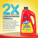 Resolve Urine Destroyer Steam Carpet Cleaner Solution - 2X Concentrated Formula Urine Eliminator for Pet Stains & Odors, Safe for Bissell, Hoover