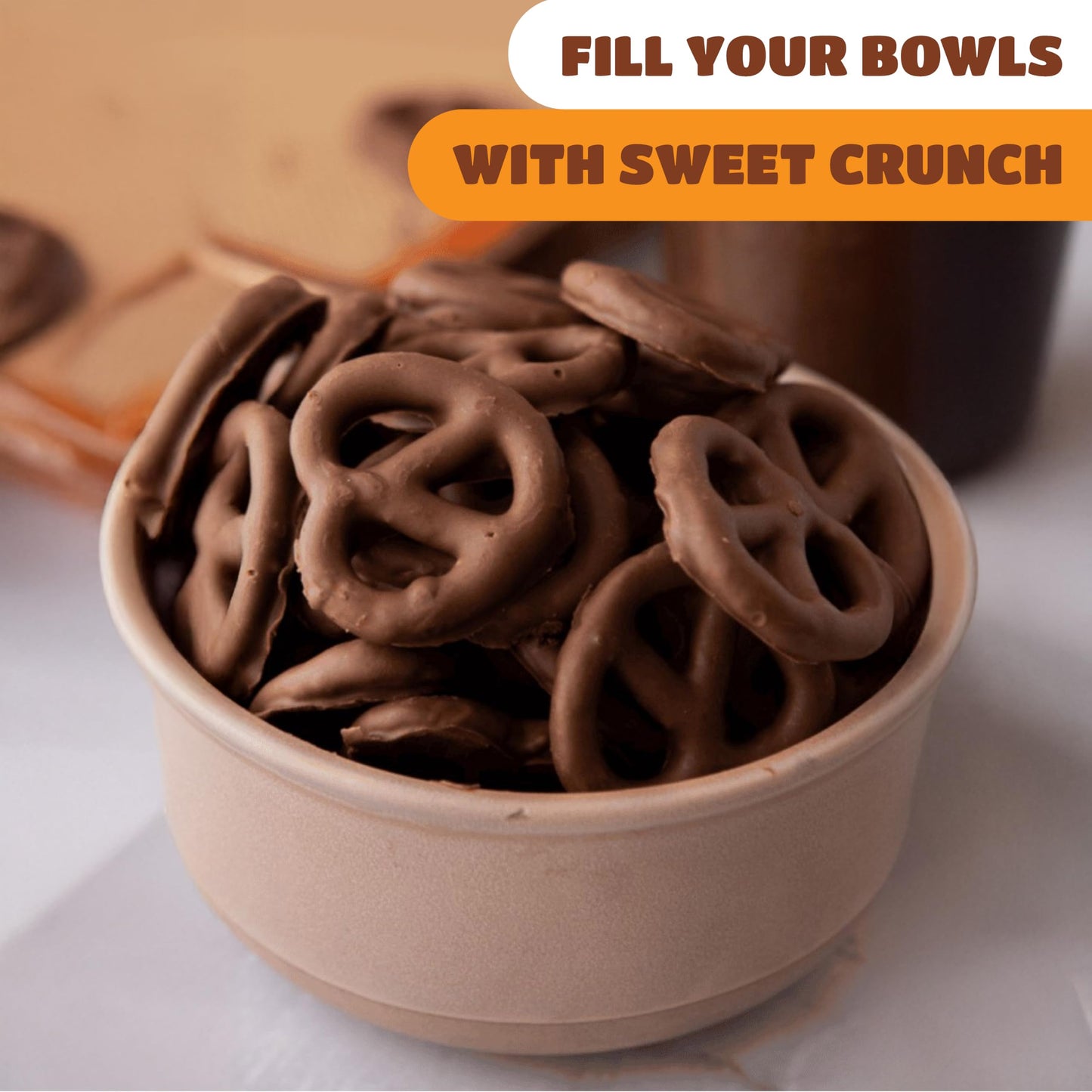 Milk Chocolate Pretzels - 5 Pound Bulk Pack - Chocolate-Covered Pretzels for Office Bowls, Snacking, and Gifting - Sweet & Salty Snack - Crunchy