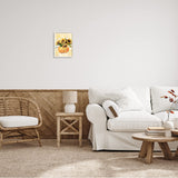 Stupell Industries Give Thanks Phrase Orange Pumpkin Sunflower Floral Burst, Design by Ziwei Li