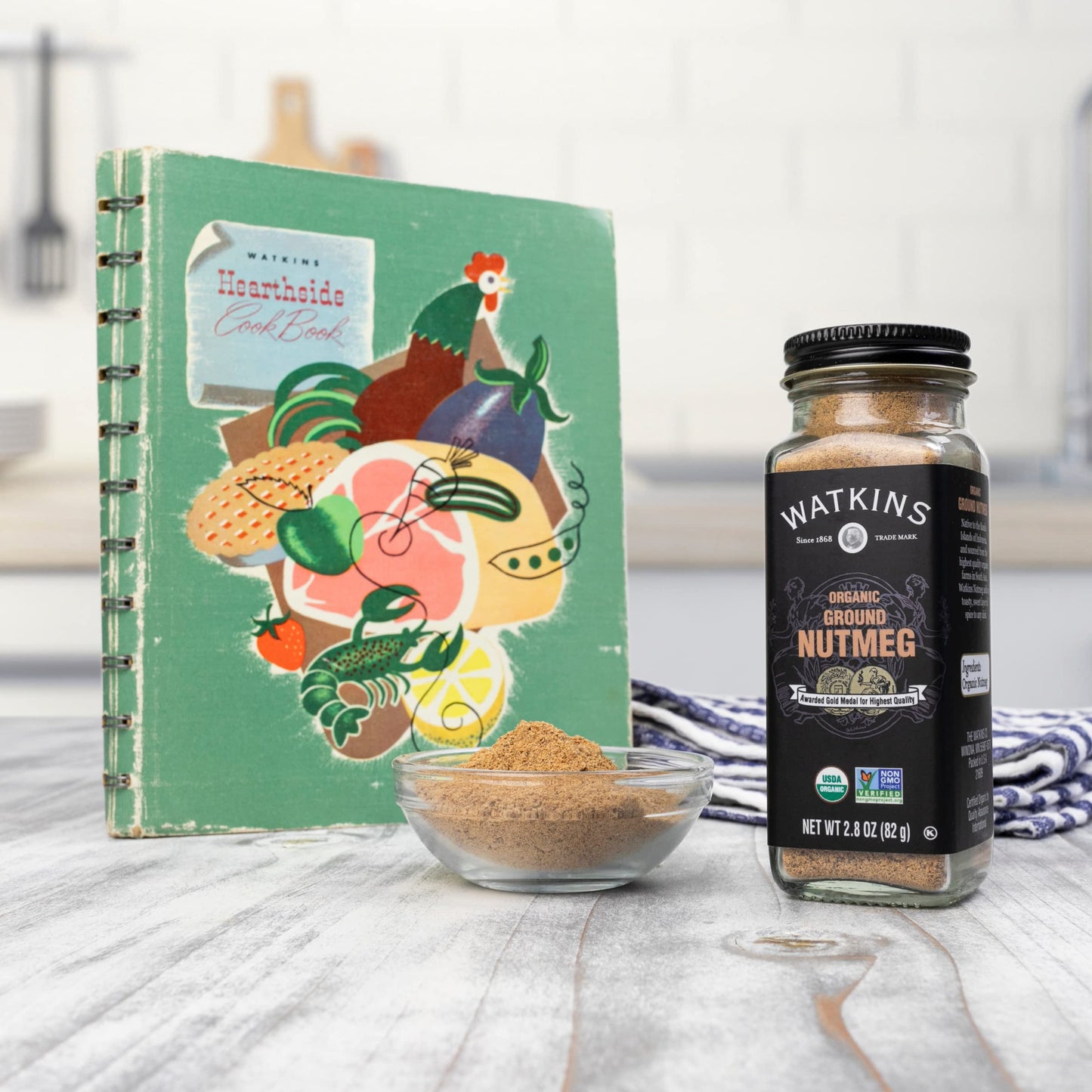 Watkins Gourmet Organic Spice Jar, Ground Nutmeg, 2 8 Ounce