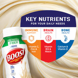 BOOST High Protein with Fiber Ready to Drink Complete Nutritional Drink, Very Vanilla, 8 fl oz Bottle, 24 Pack