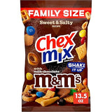 Chex Mix Sweet and Salty Recipe Snack Mix, with M&Ms Milk Chocolate Candies, Family Size, 13.5 oz