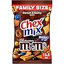 Chex Mix Sweet and Salty Recipe Snack Mix, with M&Ms Milk Chocolate Candies, Family Size, 13.5 oz