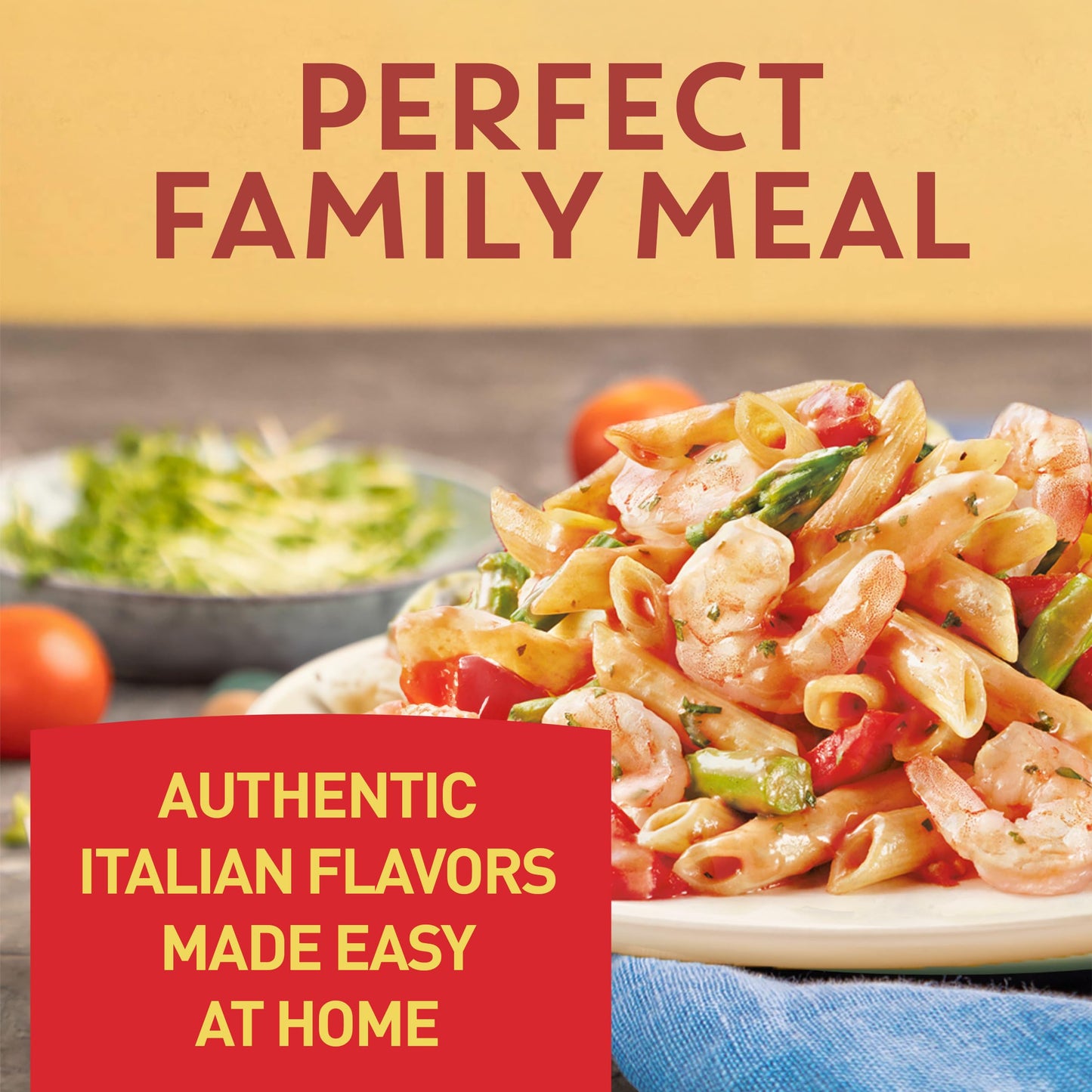 Bertolli Shrimp Penne & Asparagus Frozen Meals in a Creamy Tomato Basil Sauce, 22 oz.