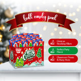 60 Pack Christmas Lollipops - Individually Wrapped Christmas Holiday Themed Hat And Tree Lollipops - Colorful Red & Green Designs & Delicious Flavor