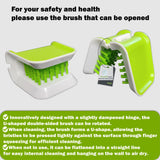 Zcircle, Openable BladeBrush Knife and Cutlery Cleaner Brush, Silverware Scrubber, Bristle Scrub for Kitchen Washing, Non-Slip
