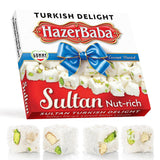 HazerBaba Coconut Dusted Turkish Delight Candy,%15 Nut-rich, 7oz(Pack of 1)