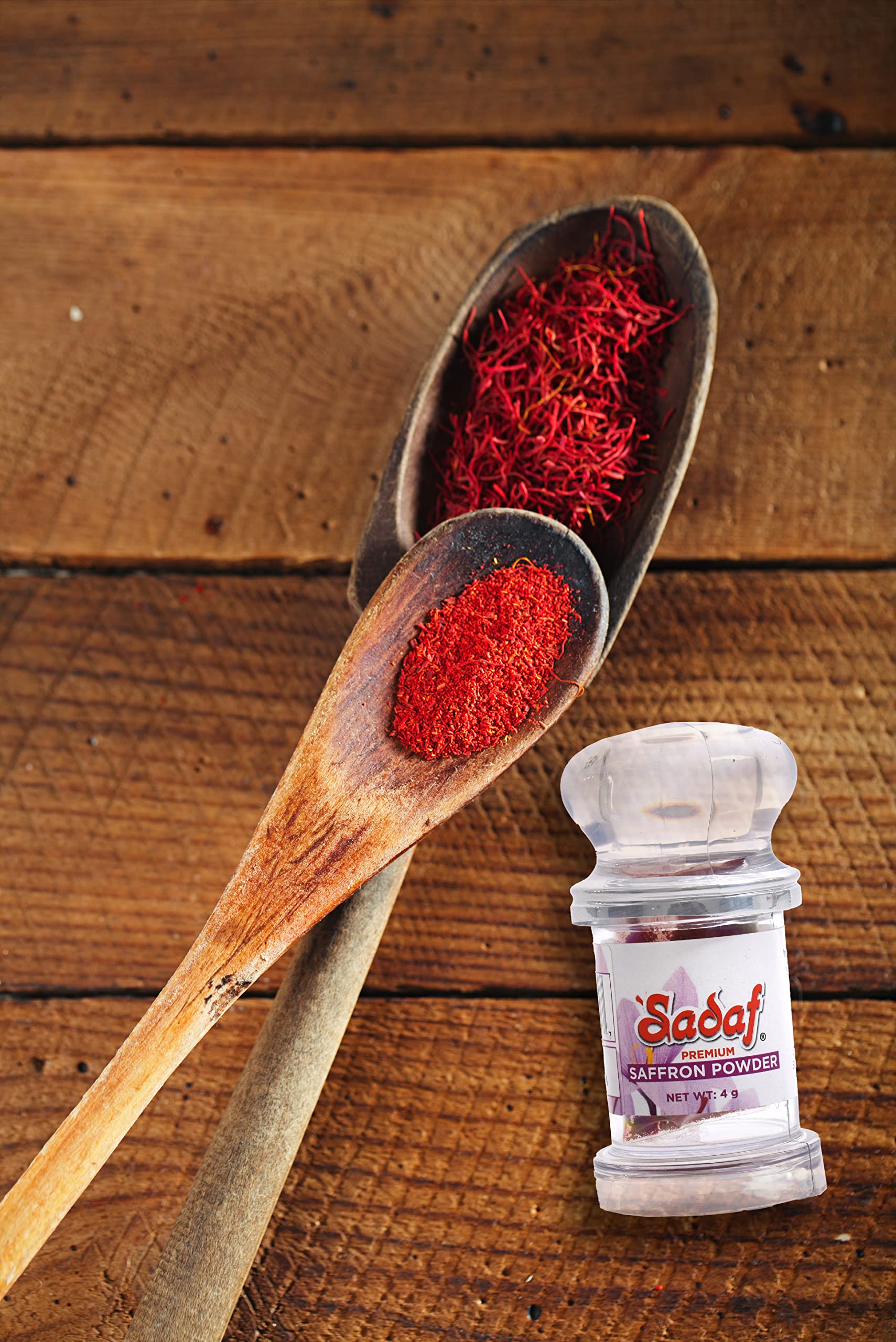 Sadaf Saffron Powder Pure for cooking | Persian saffron extract powder | Ground saffron spice | Kosher | Premium Grade ‘A’ 4 g