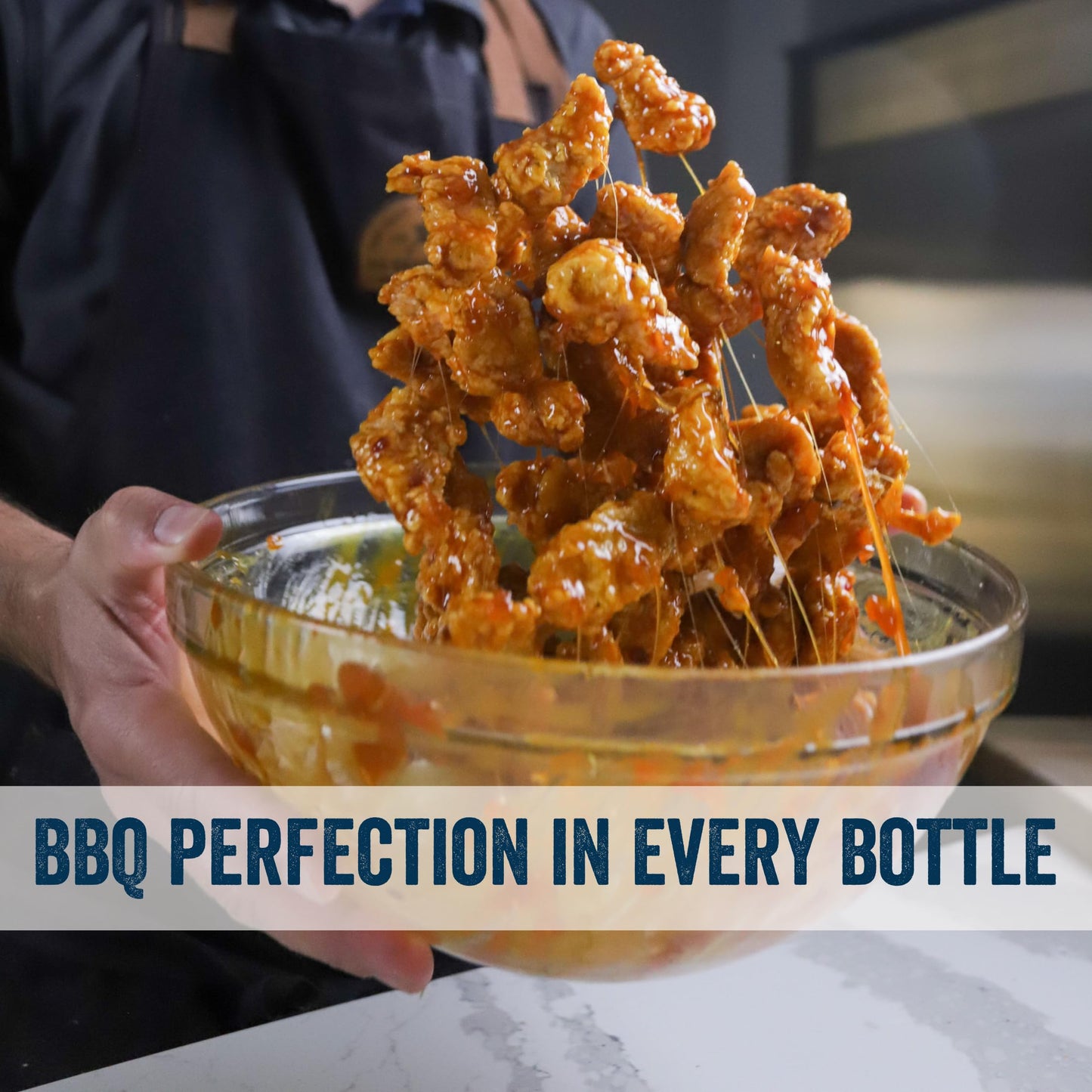 PS Seasoning Pineapple Sriracha Chicken Wing Sauce - Sweet, Spicy, and Tangy All-Purpose Hot Wing Sauce for Dipping, Tossing, Glazing, Marinating