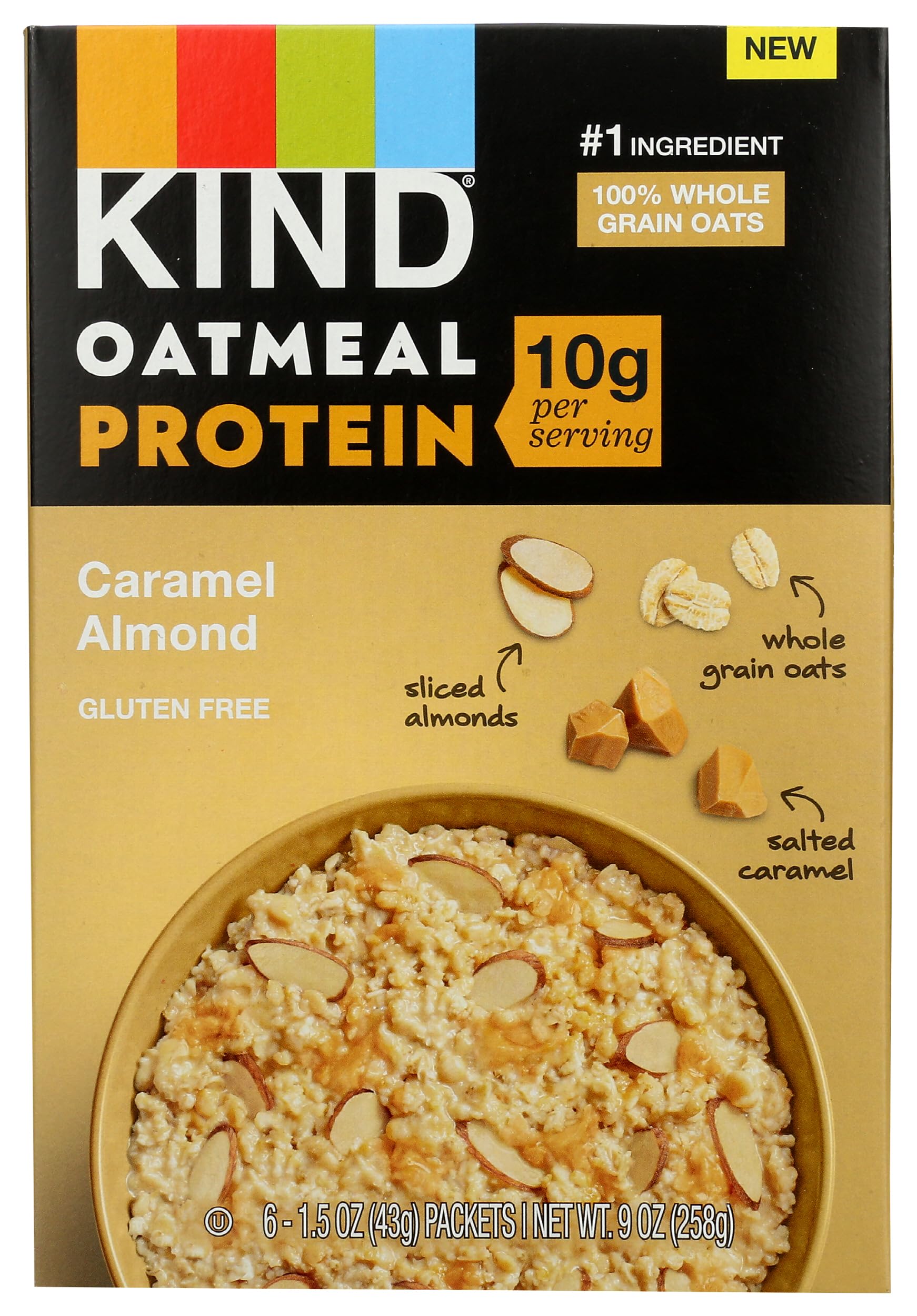 KIND Caramel Almond Protein Oatmeal, 9 OZ