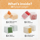 Eastanbul Turkish Delight, Turkish Delights Candy Assorted Flavor, 10.5oz