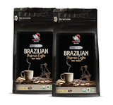 whole beans coffee gift set - BRAZILIAN WHOLE BEANS COFFEE ORGANIC, Medium Roast, non gmo, 100% Arabica, Fair Trade, low acid, organic coffee beans