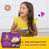 Annie's White Cheddar Microwave Mac and Cheese with Organic Pasta, Made with Real Cheese, Dinner Side or Snacks, 4 Cups, 8.04 oz
