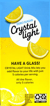 Crystal Light Lemonade Drink Mix, 12-Quart Box (Pack of 9 Boxes)
