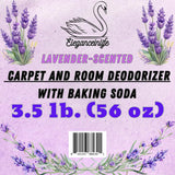 Eleganceinlife Lavender-Scented Carpet and Room Deodorizer With Baking Soda, 3.5 LB. (56 oz)