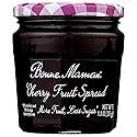 Bonne Maman, Fruit Spread Cherry More Fruit Less Sugar, 11.8 Ounce