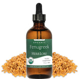 Herb Lore Organic Fenugreek Tincture - Alcohol Free Liquid Drops - Lactation Supplement for Breastfeeding Moms - 4 fl oz