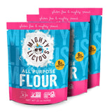 MIGHTYLICIOUS Gluten-Free All-Purpose Flour, Superfine Rice Flour, Non-GMO, Allergen-Friendly Baking Flour, Ideal for Cakes, Bread, Muffins & Cooking