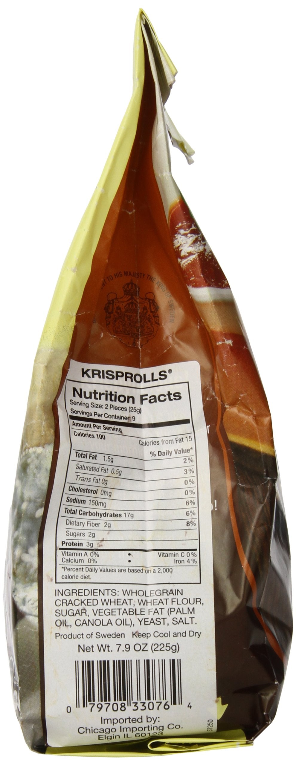 Pagen Original Wholegrain Wheat Krisprolls, 7.9 Ounce