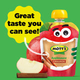 Mott's Cinnamon Applesauce, 3.2 oz clear pouches, 12 count