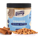 Nutty Novelties Cinnamon Almond Butter - High Protein, Sweet Almond Butter - All-Natural, Light Almond Butter Free of Cholesterol & Preservatives