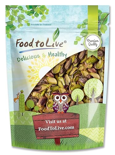 Food to Live - Dry Roasted Pistachio Halves and Pieces, 1 Pound - No Shell, Keto and Paleo Friendly Snack, Great for Salads, Cooking, Baking