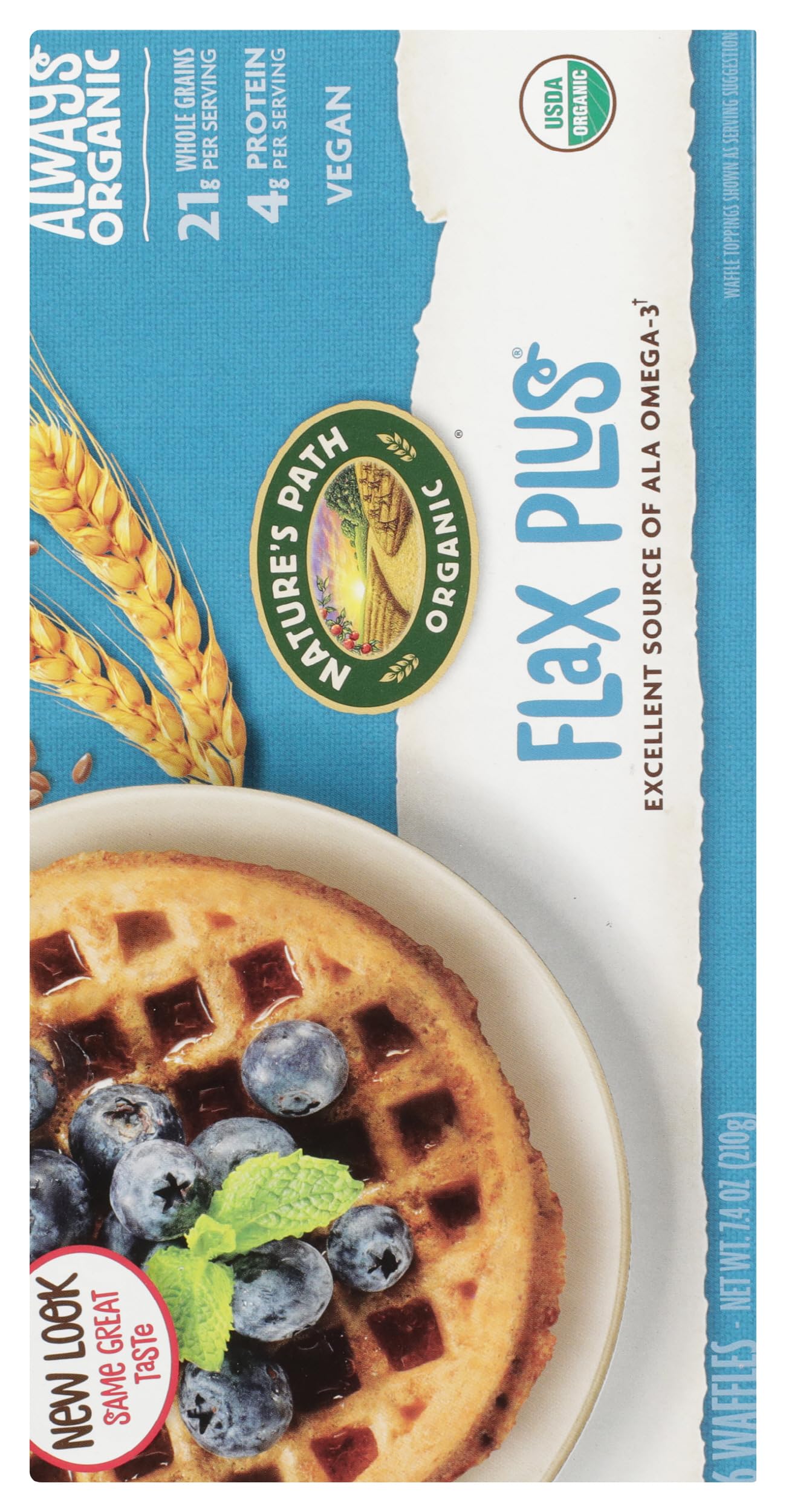 Nature's Path Waffle Flax Plus, 7.4 oz (Frozen)