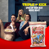 KICKIN’ Premium Microwave Popcorn - Popcorn Variety Pack (3) in Canvas Bag - Ultimate Sweet and Spicy Gourmet Gift - Makes a Great Movie Theater