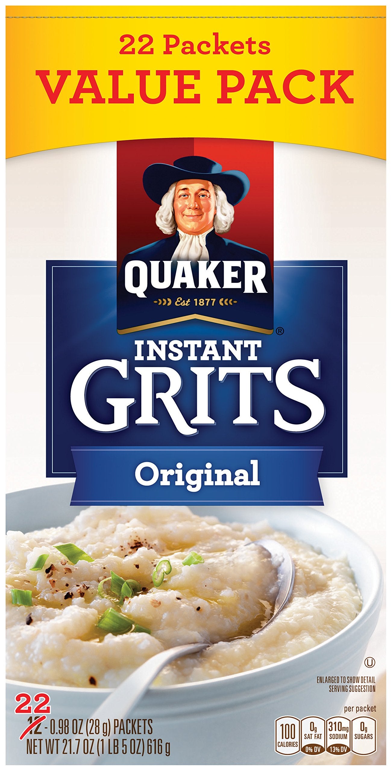 Quaker Instant Grits, Original, Value Pack