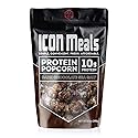 ICON Meals Protein Popcorn, High Protein Popcorn, All Natural, Air Popped, Zero Added Sugar, 10g Protein, 1 Bag (8.5 oz, Dark Chocolate Sea Salt)