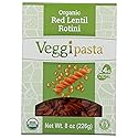 Veggipasta, Organic Pasta Rotini Lentil Red Gluten Free, 8 Ounce